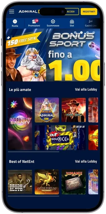 AdmiralBet mobile casino