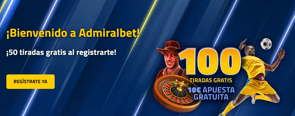 Bono de registro en Admiral Bet Casino